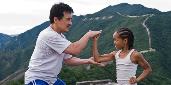 Jackie Chan and Jaden Smith in The Karate Kid