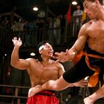 Jean-Claude Van Damme and Bolo Yeung in The Go-Go Boys