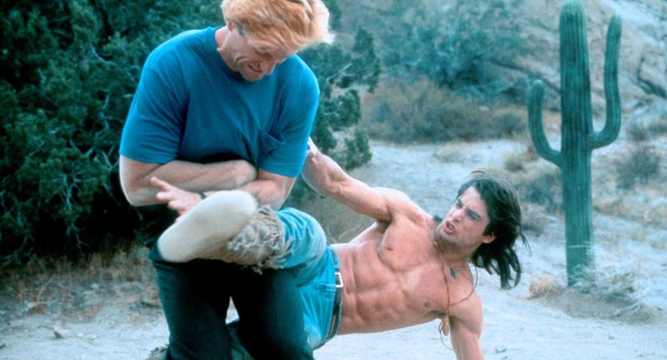 Michael M. Foley and John Haymes Newton in Desert Kickboxer.