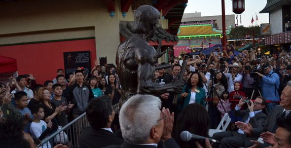 Bruce Lee Statue Unveiling