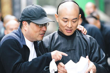 Director Ronny Yu and Jet Li from Fearless