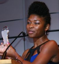 Shammah Tatum with Award