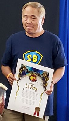 Feng Lu being honored at DRAGONFEST 2018