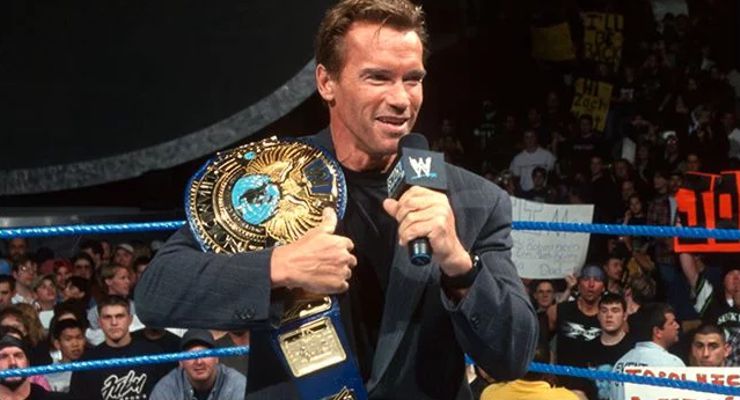 Arnold Schwarzenegger WWE Hall of Fame 2015