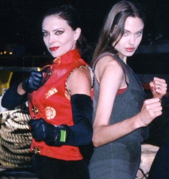 Karen Sheperd and Angolina Golie in Cyborg 2