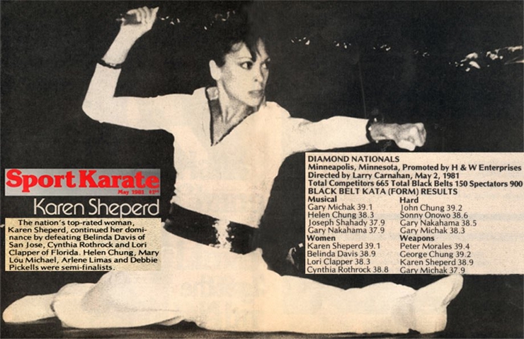 Karen Sheperd in Sport Karate