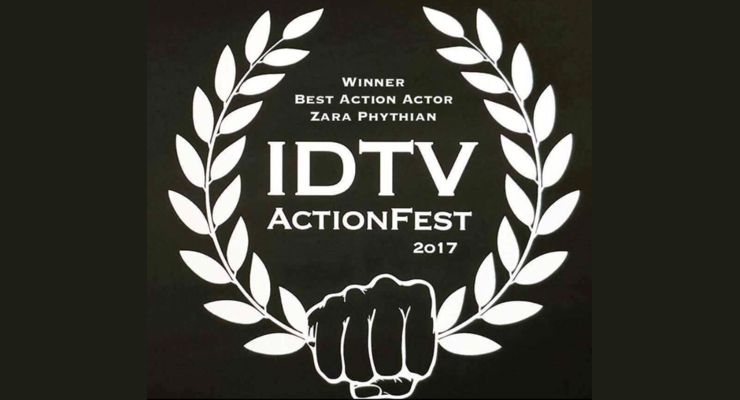 Zara Phythian won Best Action Actor at the IDTV ActionFest 2017.