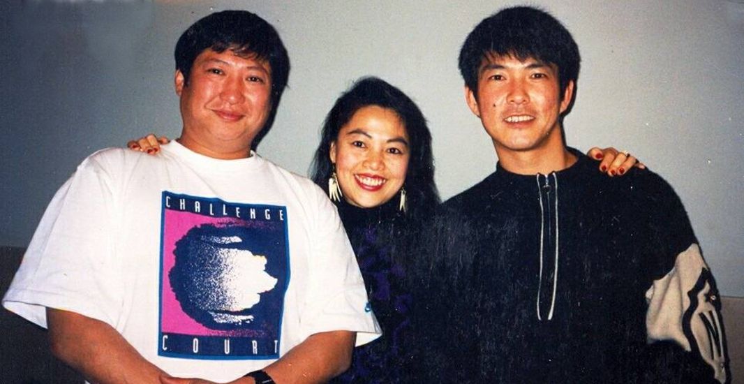 Sammo Hung, Gine Lui and Yuen Biao in Chinatown 1992.