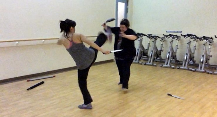 Diana Lee Inosanto training Melissa McCarthy for Spy (2015)