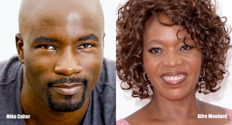 Mike Colter and Alfre Woodard in Luke Cage