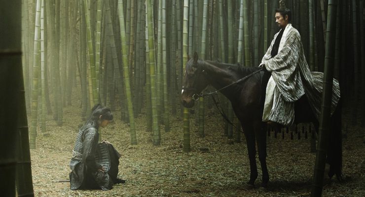 Still of Byung-hun Lee and Go-eun Kim in Memories of the Sword (2015)