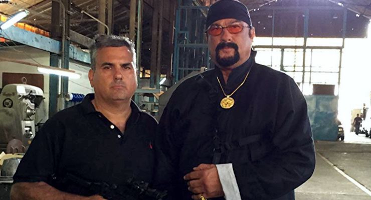 Danniel ZirilliI with Steven Seagal shooting The Asian Connection