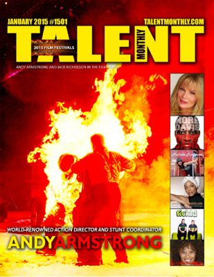 Andy Armstrong cover of Talent Monthly Magazine