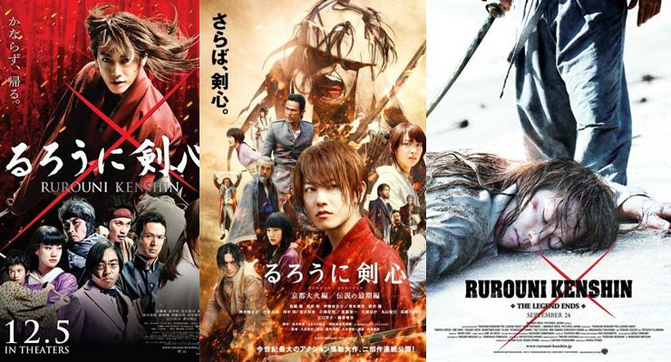 Rurouni kenshin list of movies