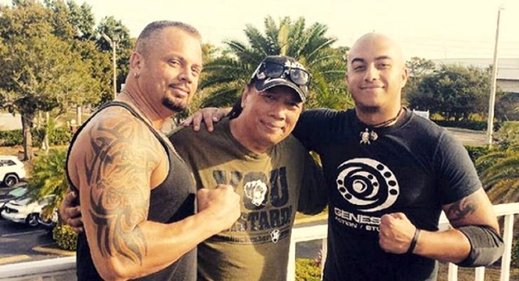 Fight Coordinator, John Kreng with part of the Stunt Team