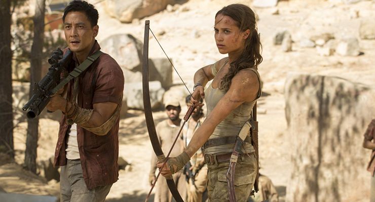 Daniel Wu and Alicia Vikander Tomb Raider (2018)