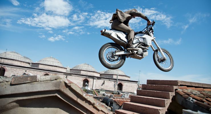 Skyfall Motorcycle Jump