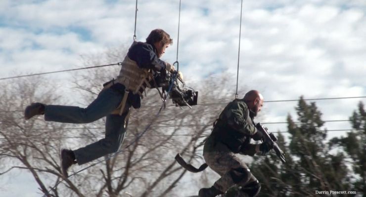 Darrin Prescott as 2nd Unit Director working on The Last Stand