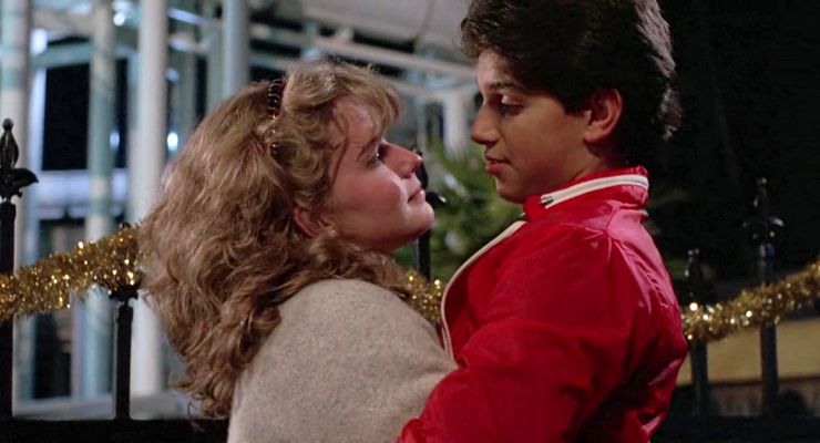 Elizabeth Shue as Ali and Ralph Macchio as Daniel in The Karate Kid (1984)