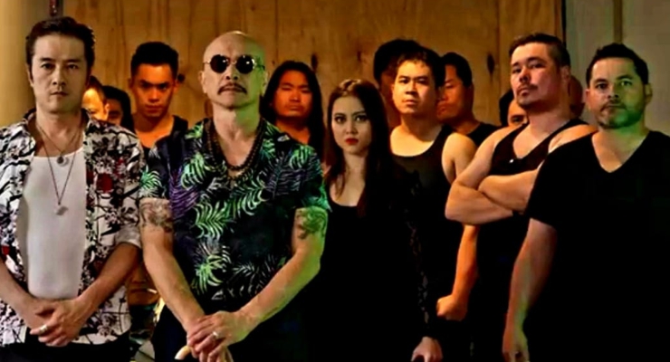 James Lew and cast in scene from Made in Chinatown (2019)