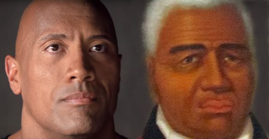 Dwayne Johnson and King Kamehameha