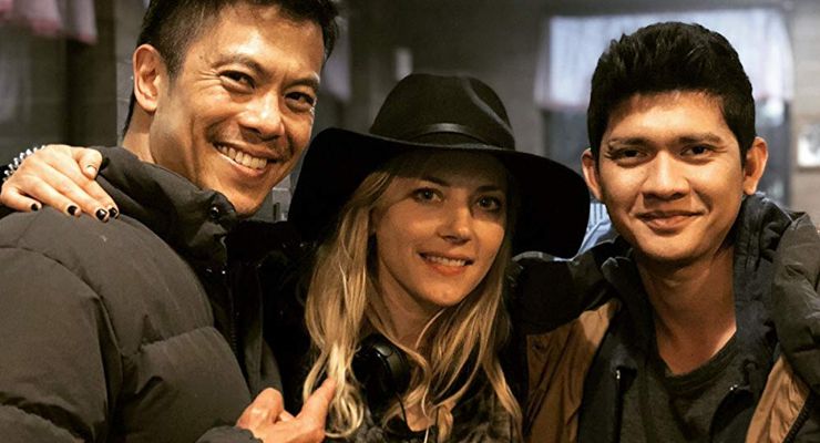 Byron Mann, Katheryn Winnick, and Iko Uwais in Wu Assassins (2019)