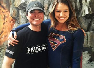 Supergirl Season 1 - David Wald and Melissa Benoist.