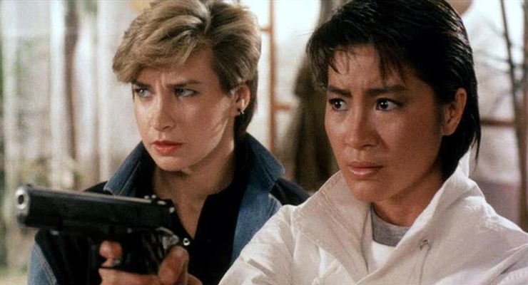 Cynthia Rothrock and Michelle Yeoh in Yes, Madam! (1985)