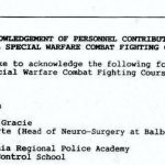 Contribution to Naval Special Warfare Combat Fighting Courses
