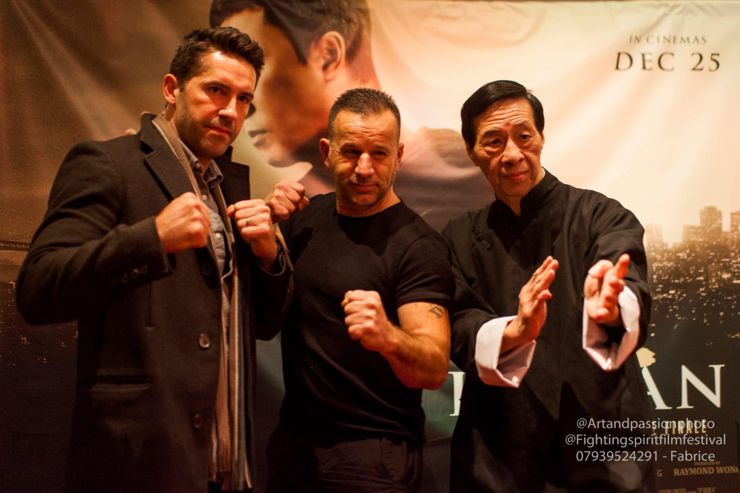 Scott Adkins, ? and GM Samuel Kwok at Ip Man 4 : The Finale Screening